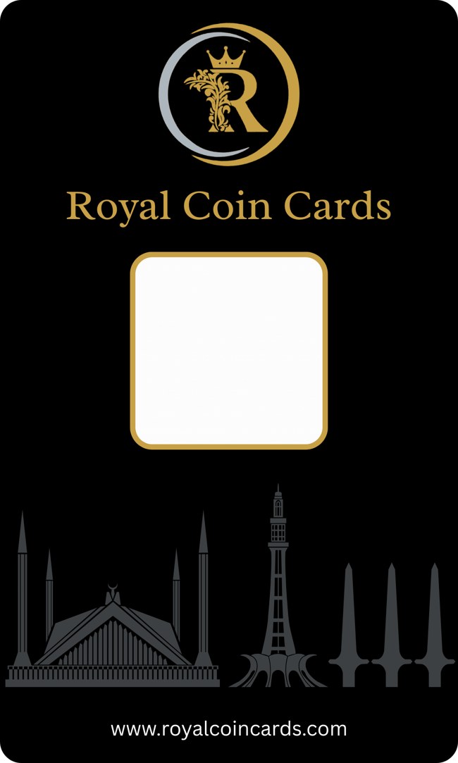10 Tola silver coin card design template